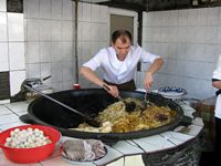 Making Plov, Tashkent, Uzbekistan