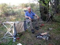 Enjoying a braai by the roadside