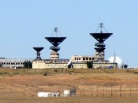 The part of Baykonur Space station visible from the road