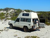 Camping in the dunes