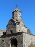 Surp Astvatsatsin (Holy Virgin) sitting above the gate house
