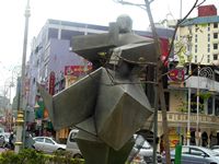 Man on motor bike, Little India